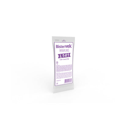 BİSTERVEK L141 Serum Seti Luer Lock 10 ml Hazneli, Lateks İçerir, İğnesiz